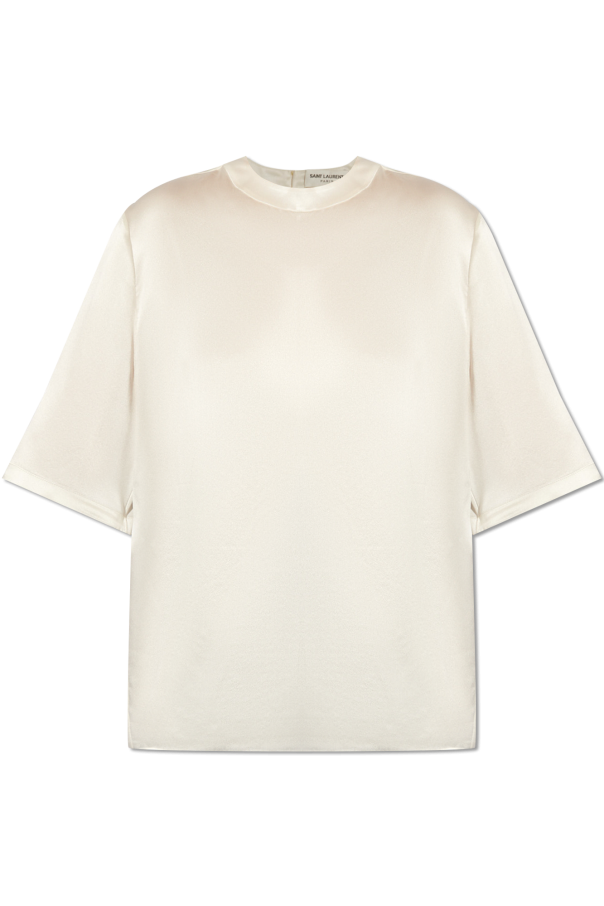 White Silk t - SchaferandweinerShops Japan - Dress Saint